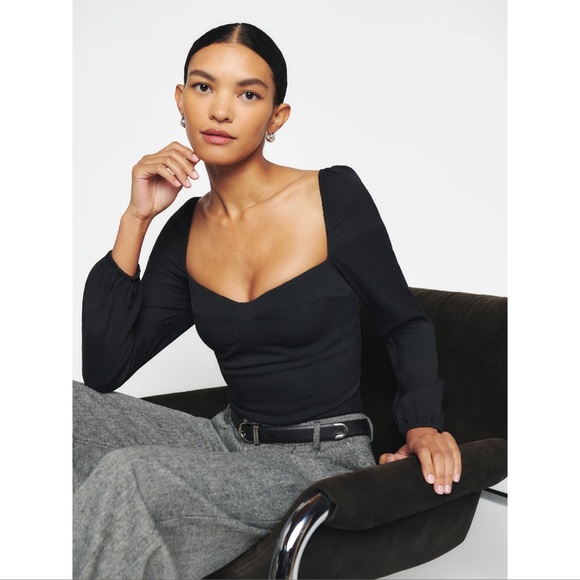 Reformation Tops - Reformation | Reign Top Black